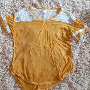 Mustard Yello Sheer Top